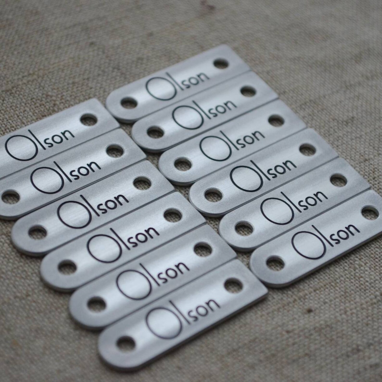 Custom metal bag tags for rivets custom hang tags for Etsy