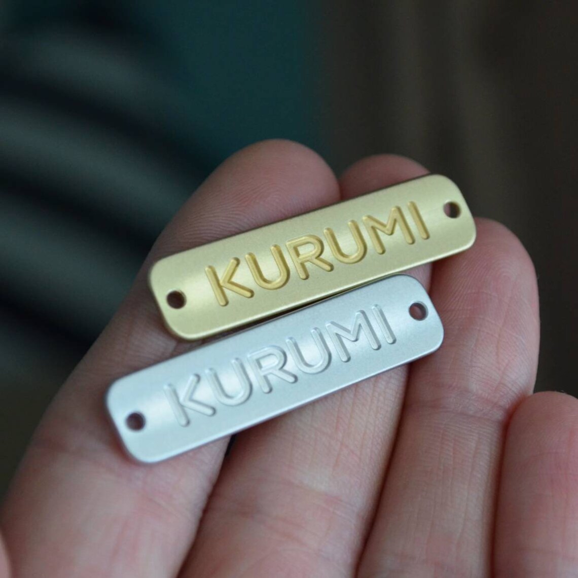 Engraved Metal Clothing Tag. Metal Label for Bag. Brass Etsy