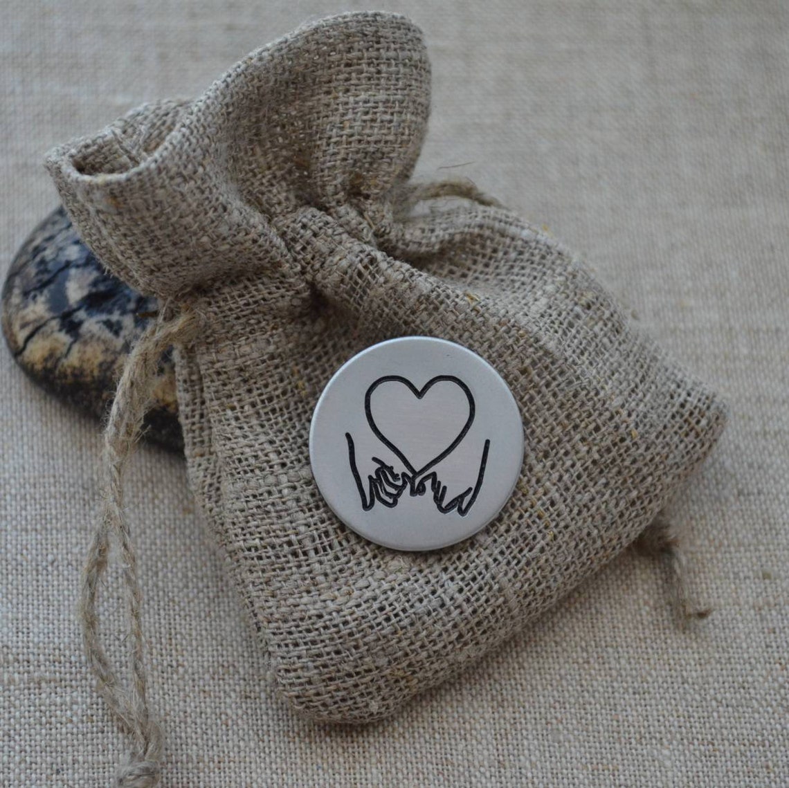 Custom Pocket Hug Pocket Token Personalized Pocket Token Etsy