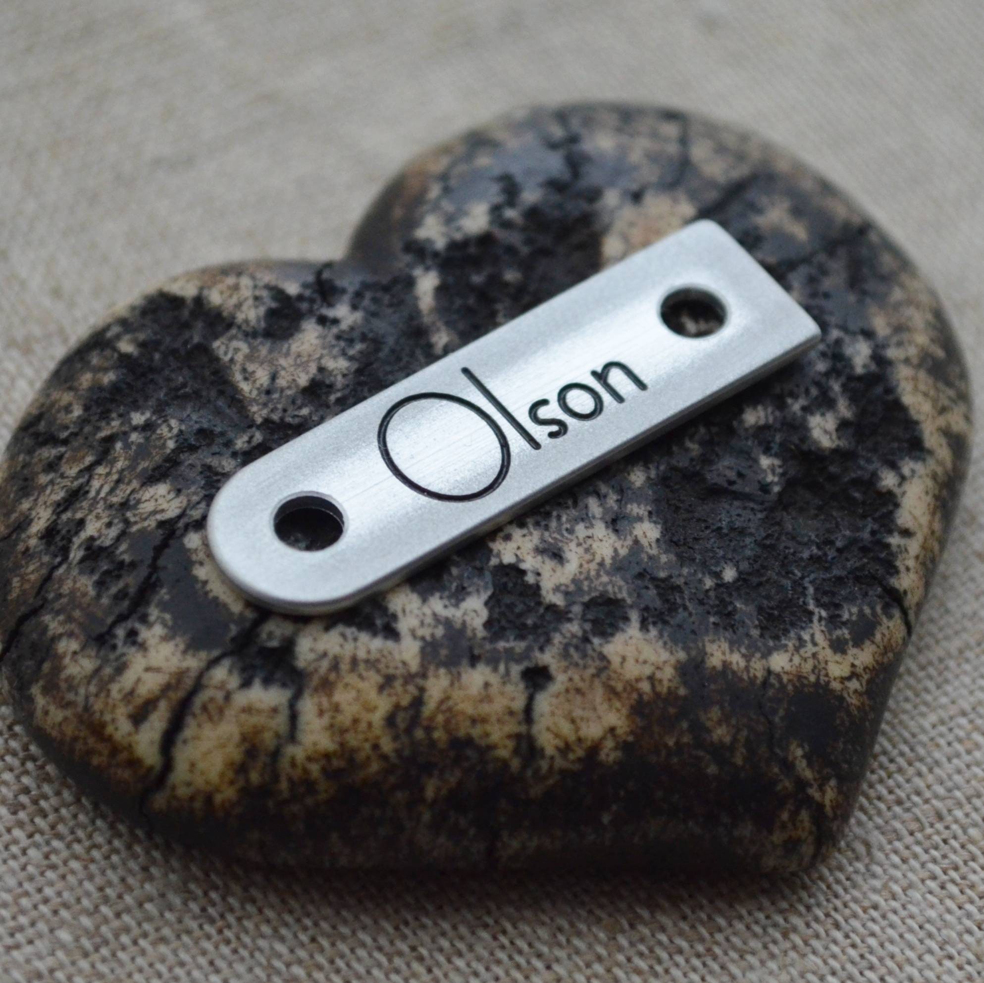 Custom metal bag tags for rivets custom hang tags for Etsy