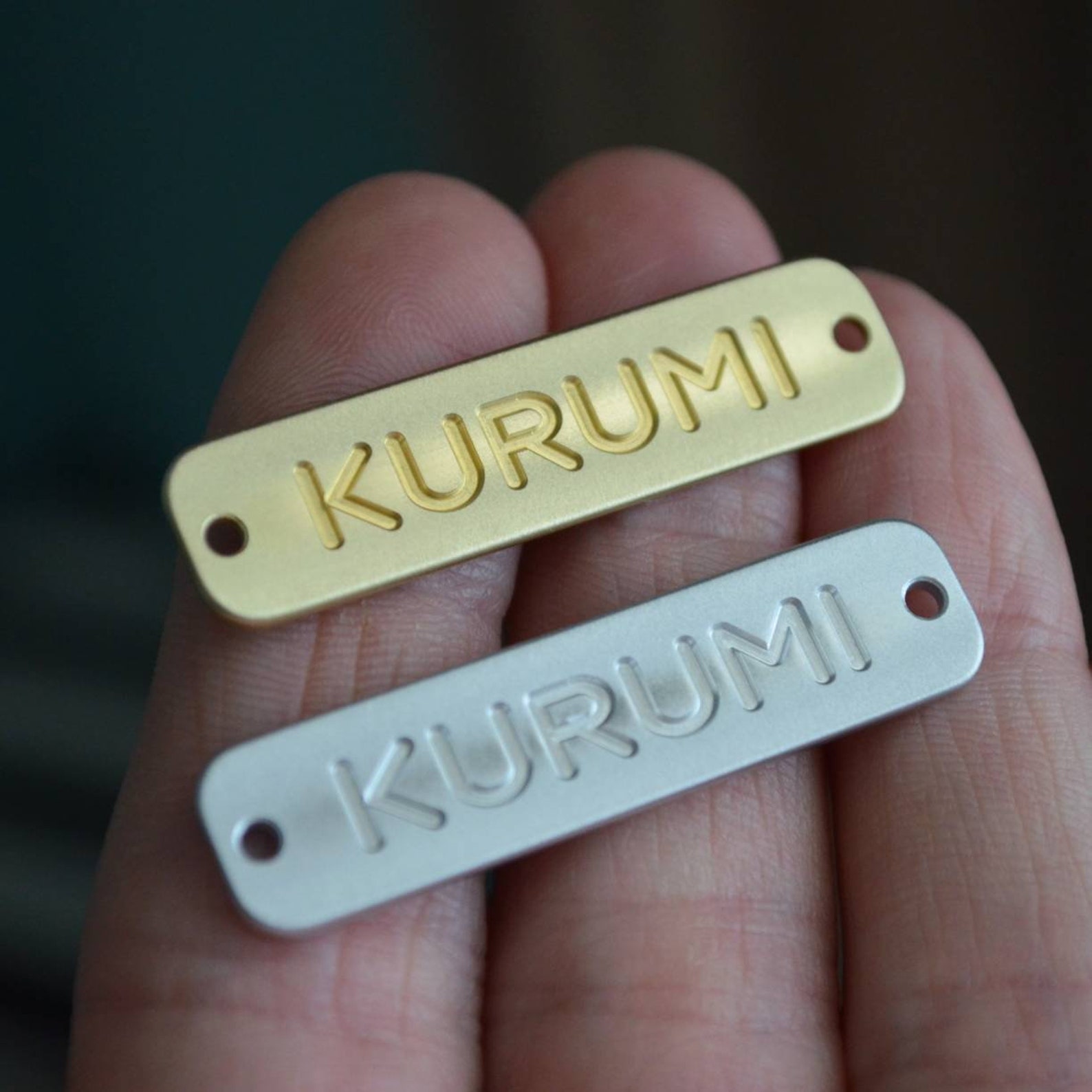 Engraved Metal Clothing Tag. Metal Label for Bag. Brass Etsy