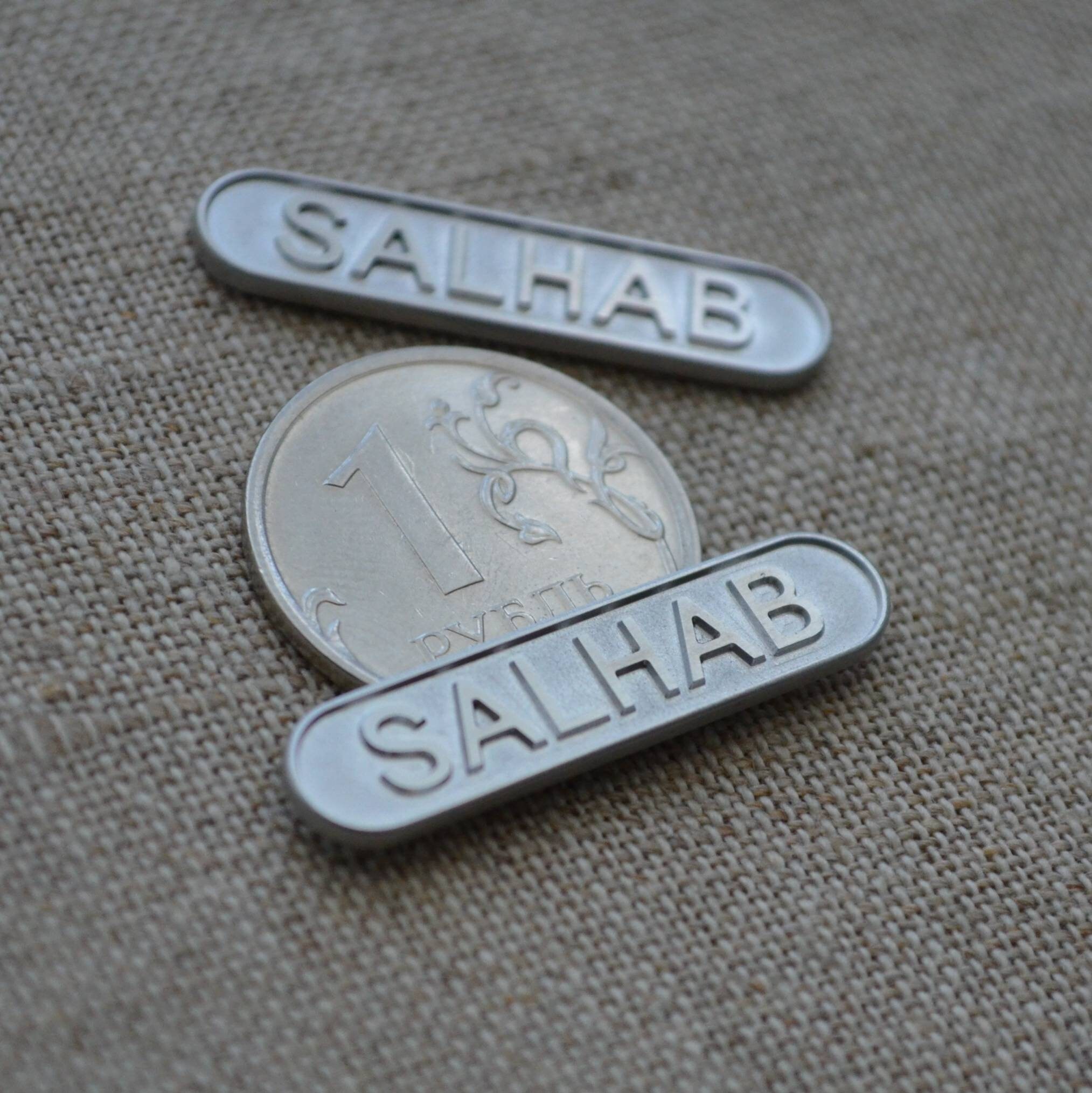 Custom Engraved Metal Tags. Personalized Business Aluminum Etsy