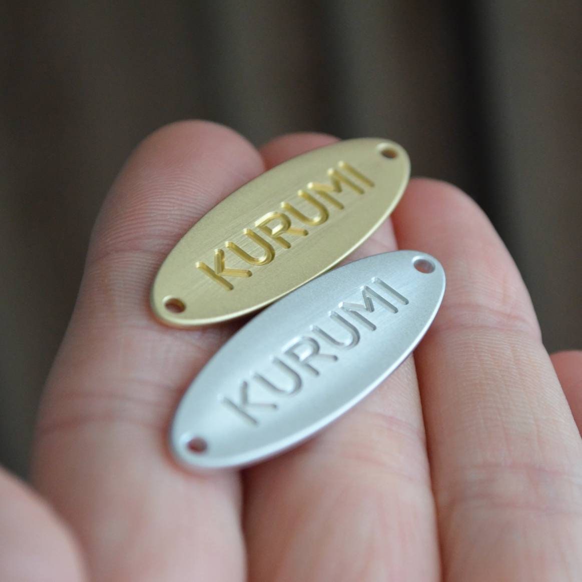 Metal Tags for Handmade Items. Engraved Brass Labels for Etsy