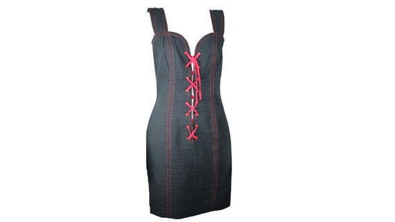Yves Saint Laurent sweetheart neckline corset dres