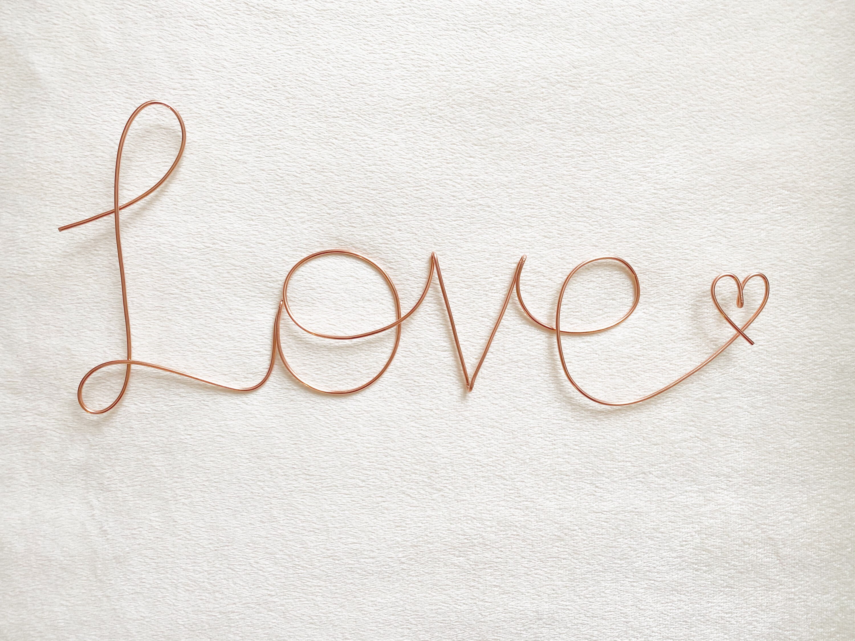 Handmade Love Wall Hanging Wire Art Etsy