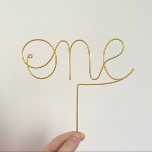 Handmade Wire Cake Topper