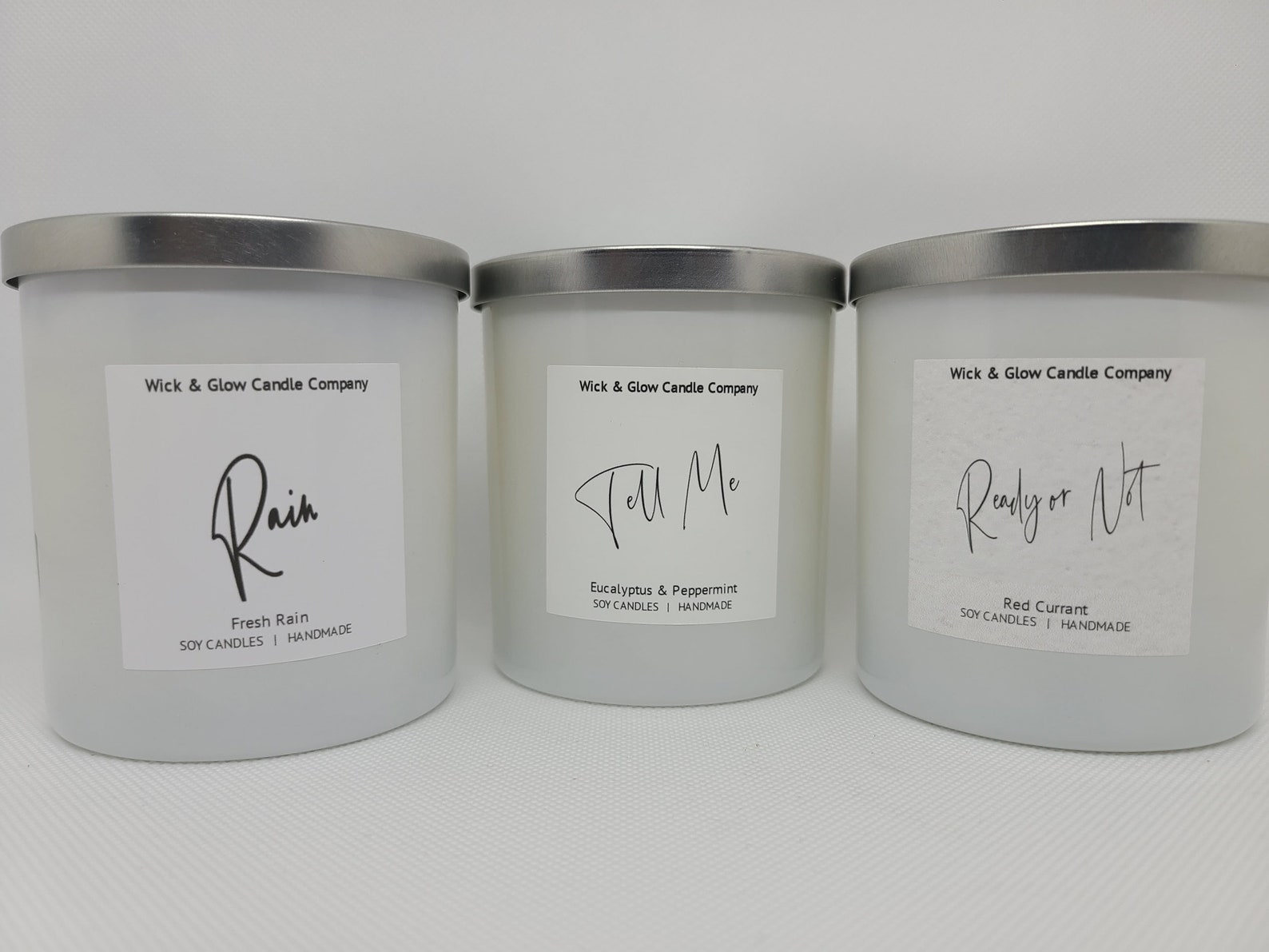 Quiet Storm Luxury Scented Candles White Candles Soy Wax Etsy