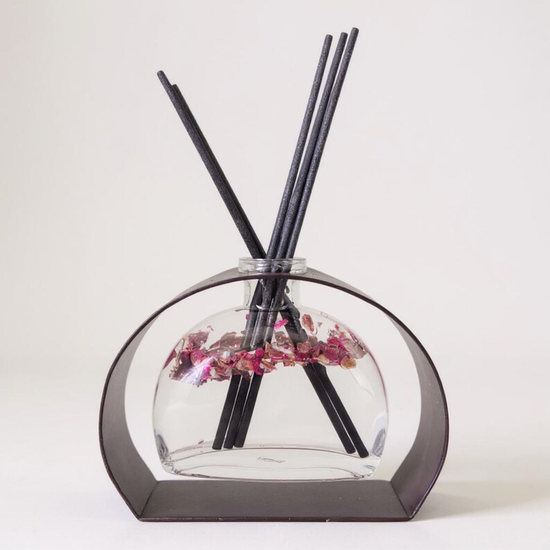 Glass Reed Diffuser With Hanging Stand | 5 Oz Non-toxic Flameless Home ...