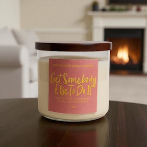 Get Somebody Else to Do It | Eucalyptus Lavender Candle: 3-Wick Coconut Soy Wax Candle
