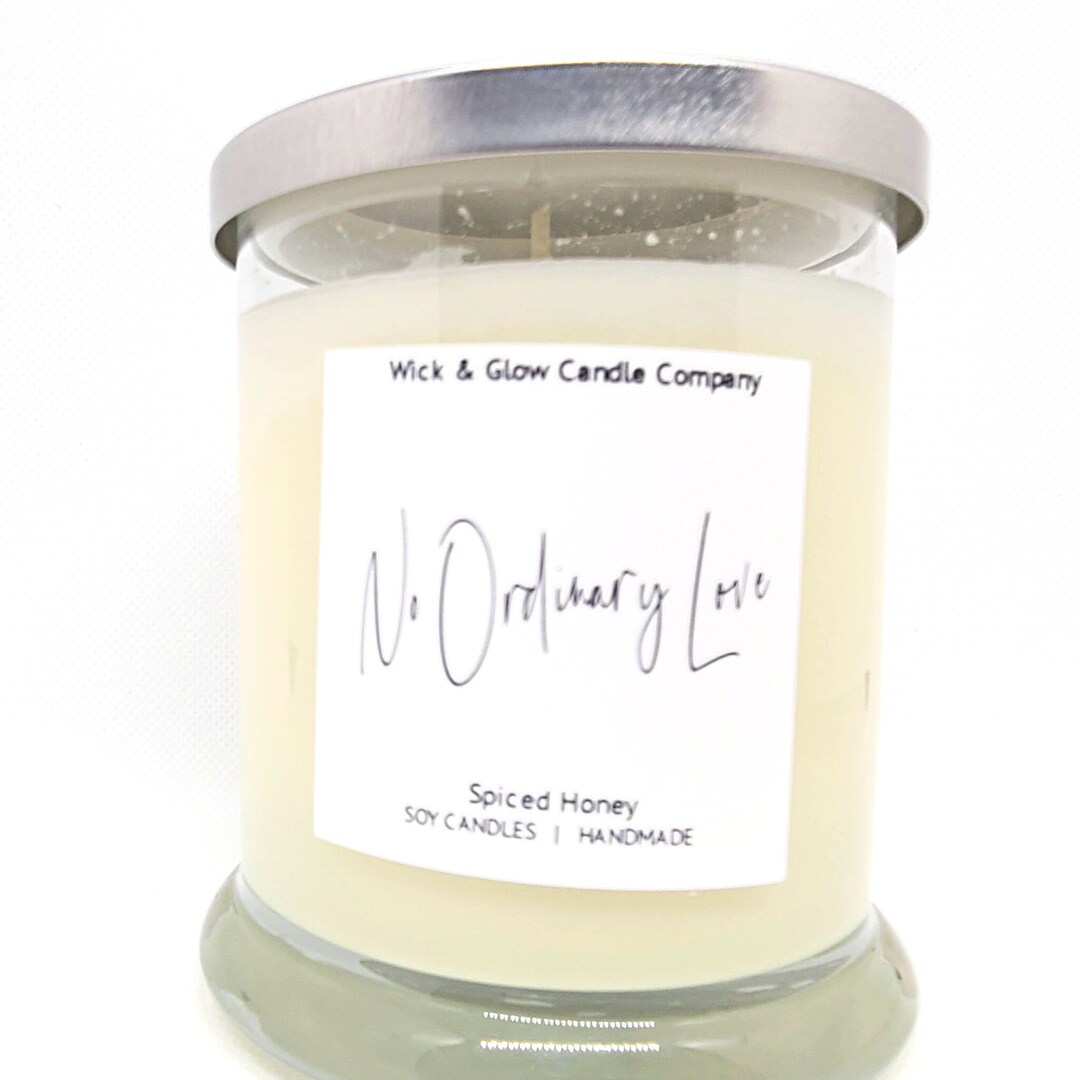 No Ordinary Love Luxury Scented Candle White Candles Music Etsy UK