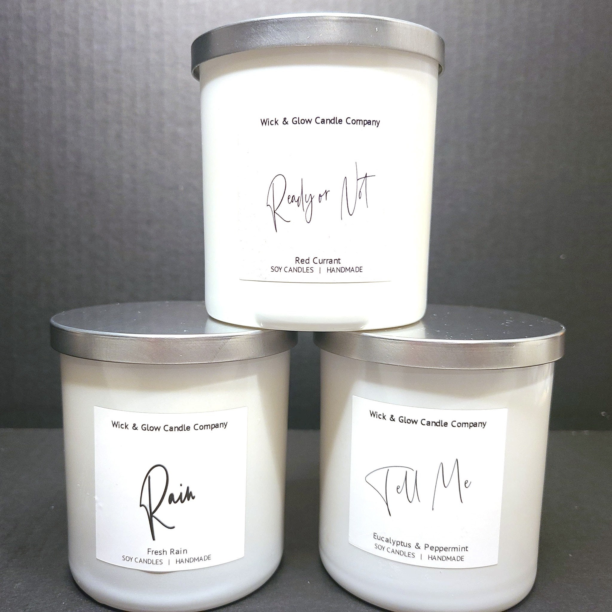 Quiet Storm Luxury Scented Candles White Candles Soy Wax Etsy