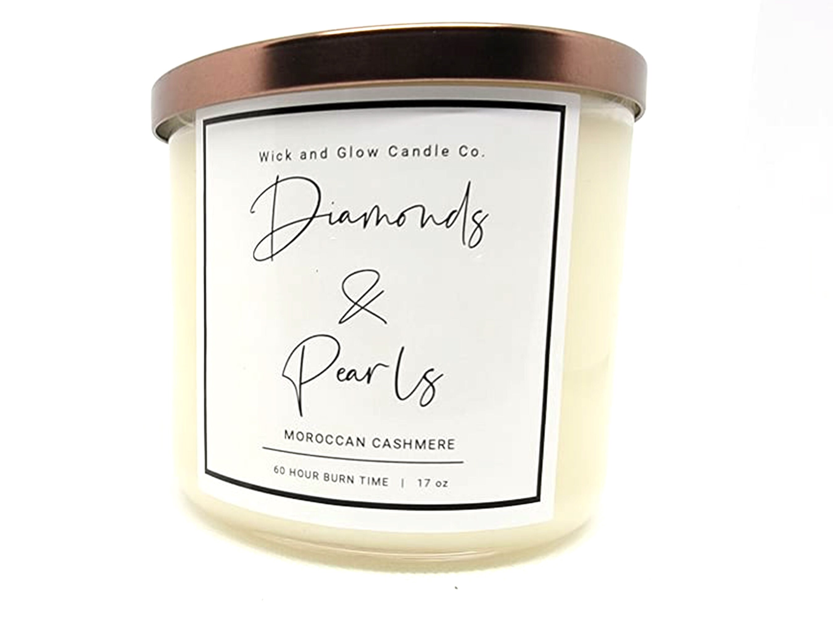 3 Wick Pearl Diamond Candle - TrueScents® London