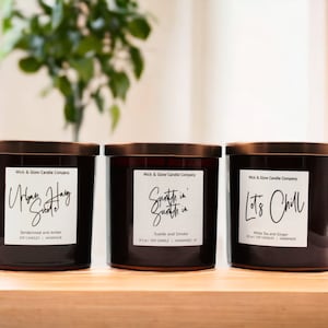 Men of R&B Luxury Scented Candle Set | Scented Soy Wax Candles | Playlist Included | Wick and Glow Candles