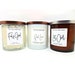 R&B Mixtape Luxury Candle Set| White Candles| Music Candle Gift | Soy Wax Candles | 8 oz jar 