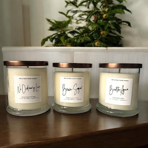 For Your Soul Luxury Scented Candle Collection | Soy Wax Candles | 12 oz Candles| Housewarming Gift |Playlist included| Fall Candle Set