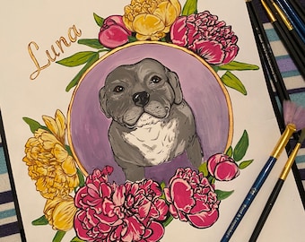 Hand painted Pet Portraits