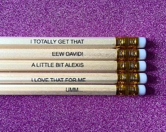Schitt's Creek Pencils Customised Pencils Featuring Alexis Rose