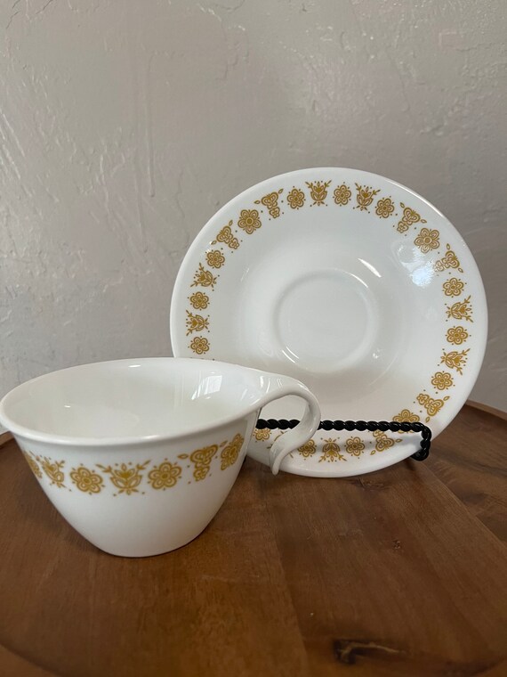 Clearance Corelle Butterfly Gold Cup Saucer Sets Etsy Israel