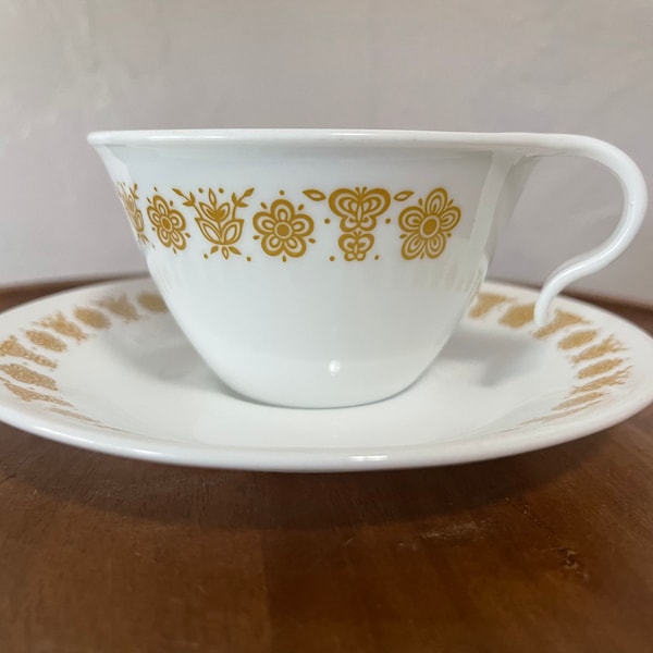 Clearance!!! Corelle Butterfly Gold Cup & Saucer Sets