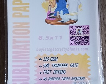 Buy Let's get Crafty Blanks Sublimation Paper