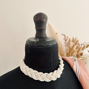 Collier Vintage Années 1950/60 En Bakélite - Double Rang, Bijou Ancien Rétro