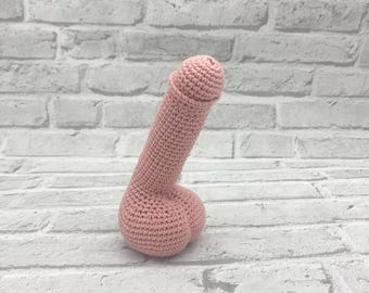Pene de ganchillo (Willy): regalo divertido de broma, decoración para despedida de soltera, juguete de broma travieso hecho a mano