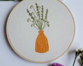 刺繍入り花瓶 壁掛け - Etsy 日本