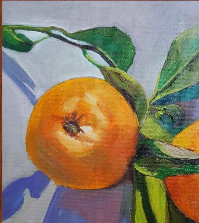Fruit Oranges Painting Original Food Oil Painting Fruit Etsy