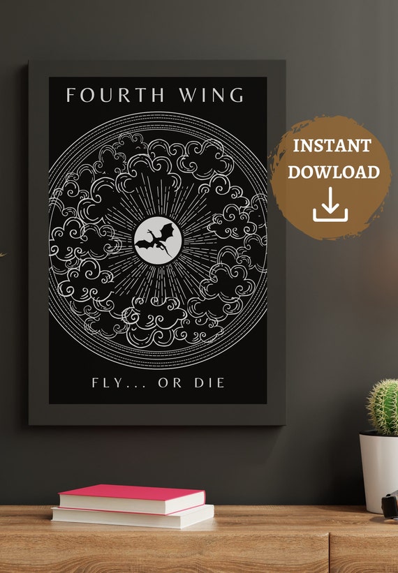 Fourth Wing Instant Digital Download Art Print Printable 