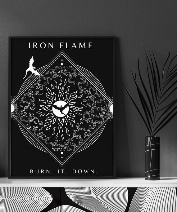 Iron Flame, Instant Digital Download Art Print, Fourth Wing