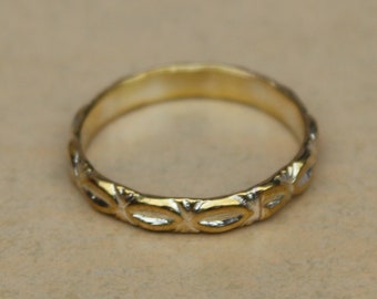 Yellow Gold Band, Wedding Band, Vintage Band Rings, Minimalist Band, Matching Band, Stackable Band, Promise Band, Gift for Women