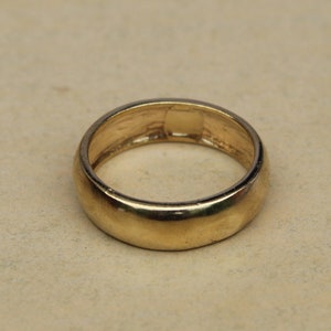 Plain Gold Wedding Band ring| Brass Band Ring Plain Band ring, stackable Ring, Stack ring| Wedding Band | Jewelry Gift Golden Ring