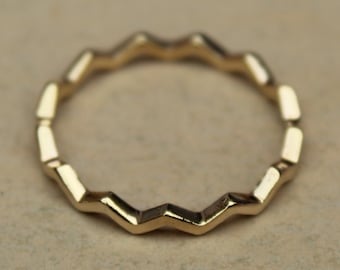 Golvende golf zigzagbandring, oceaanzilveren ring voor vrouwen, delicate ring, duimring, minimalistische sieradencadeau, golfring,,