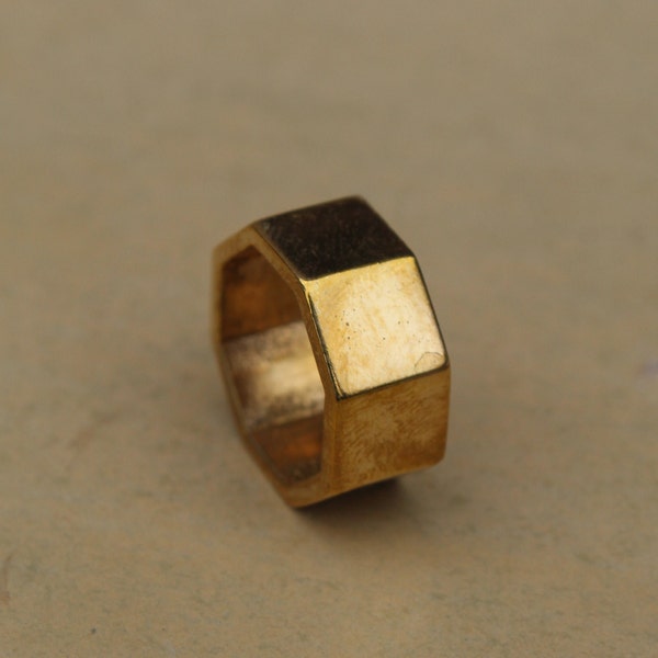 Hex Nut Ring Etsy