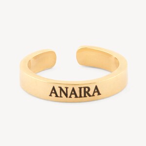 Engraved Personalized Name Ring, Initial Rings for women custom Name Ring *stacking ring custom Gold rings Name Rings Anniversary Gift