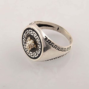 Solid Sterling Silver Linked Up Chain Ring for Girls and Boys