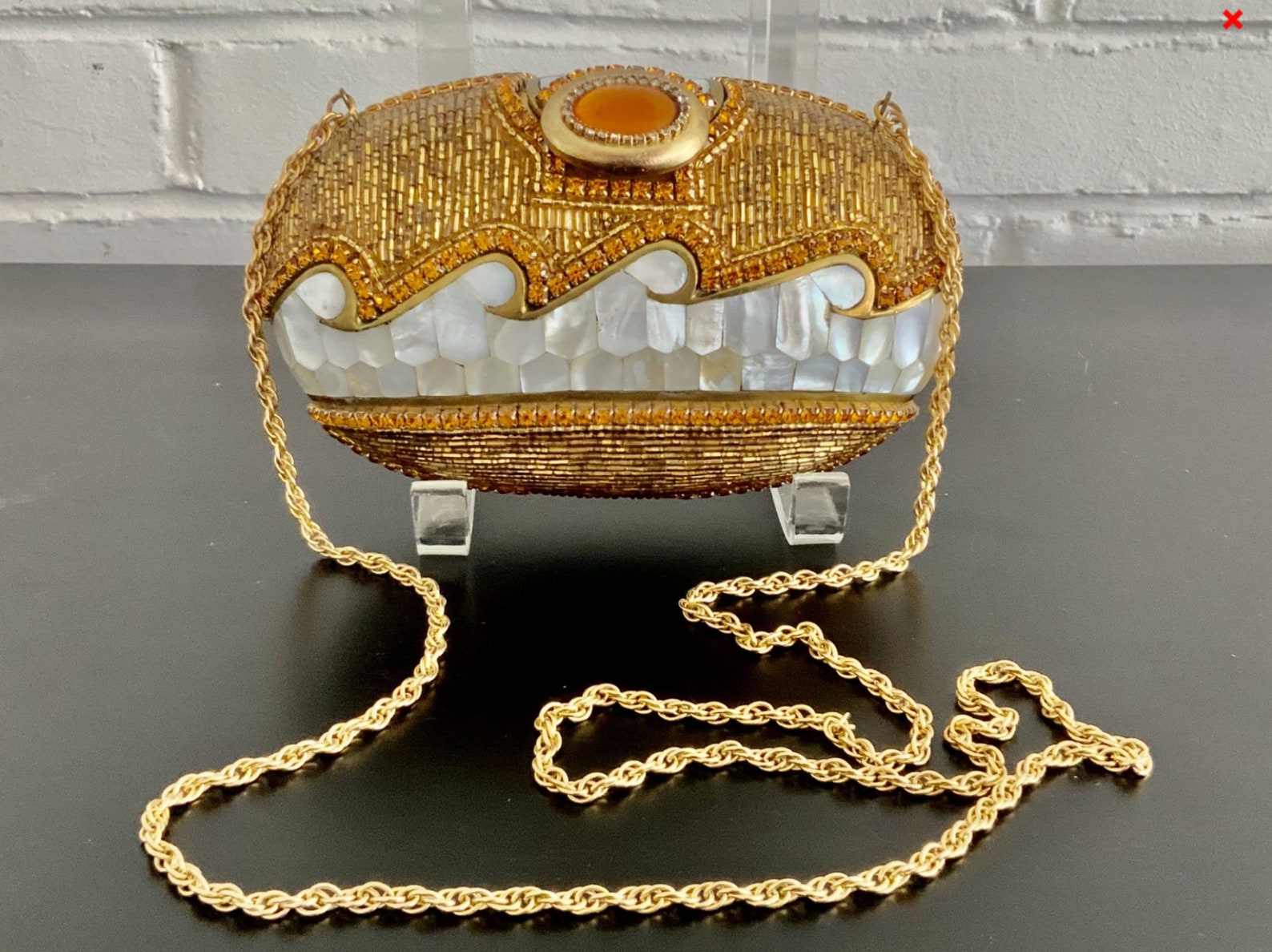 Minaudière Bag Vintage Mother of Pearl Etsy