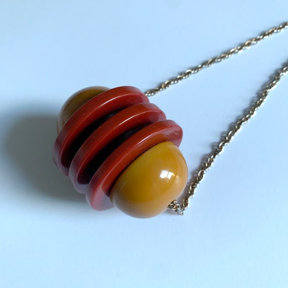 Vintage ART DECO BAKELITE Pendent Neckpiece - image 5