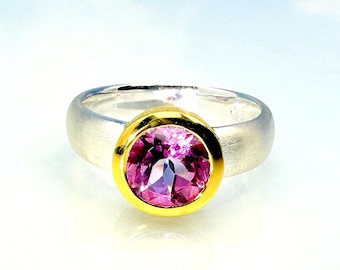 Ring Topas Pink Bicolor