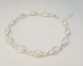 Bracelet moonstone silver