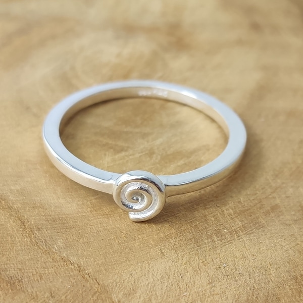 Ring Spirale Stapelring Sterlingsilber