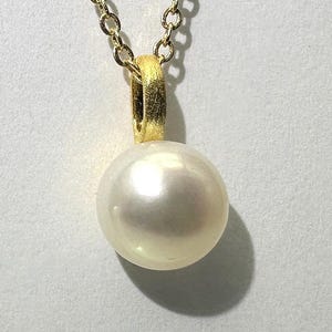 Anhänger Perle schlicht und edel Gold 925 Silber