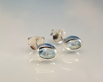 Earrings topaz 925 silver