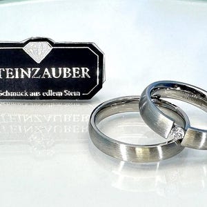 Trauringe (1 Paar/2 Stück) Verlobungsringe Eheringe Antragsringe Freundschaftsringe Edelstahlringe