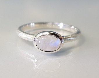 Ring Mondstein 925 Silber