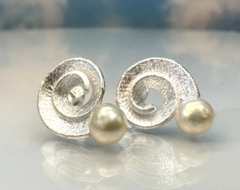 Earrings pearl 925 silver