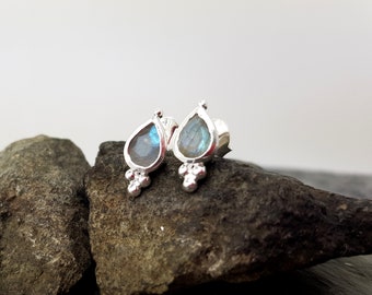 Earrings labradorite 925 silver