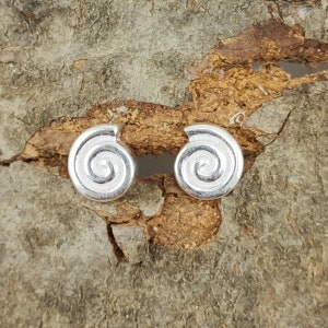 Earrings spiral 925 silver