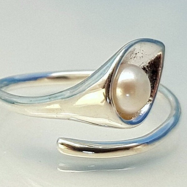 Ring Perle Silber