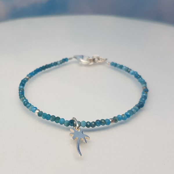 Bracelet Apatite Silver